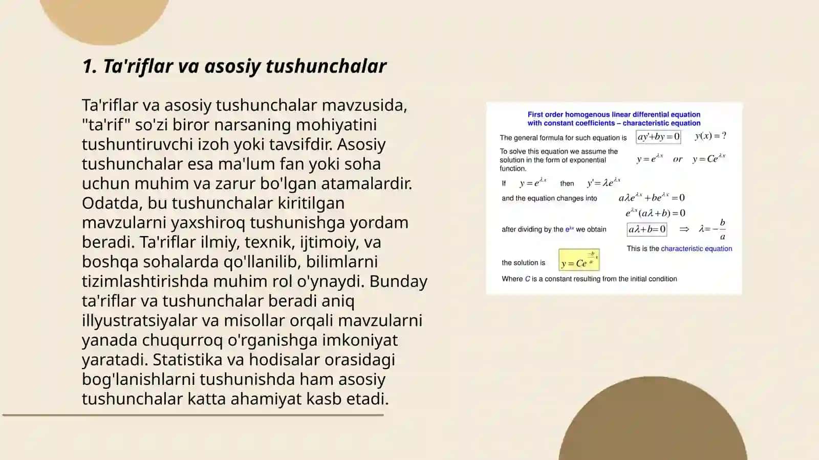 Ta'riflar va asosiy tushunchalar 3