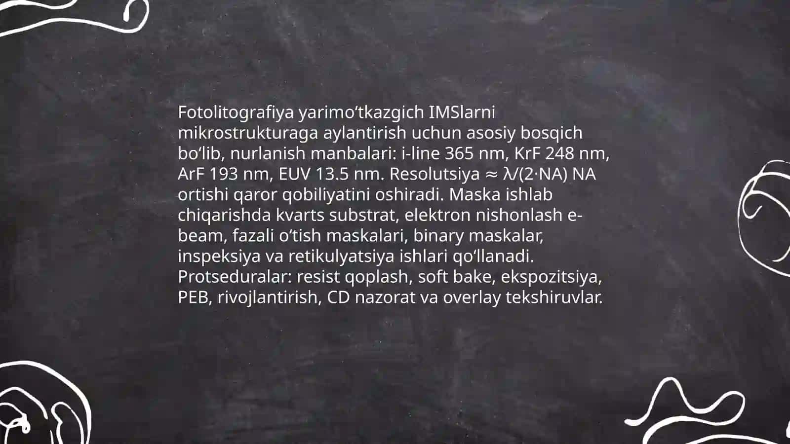 Yarimo‘tkazgich IMSlar yaratish texnologik jarayonlari 3