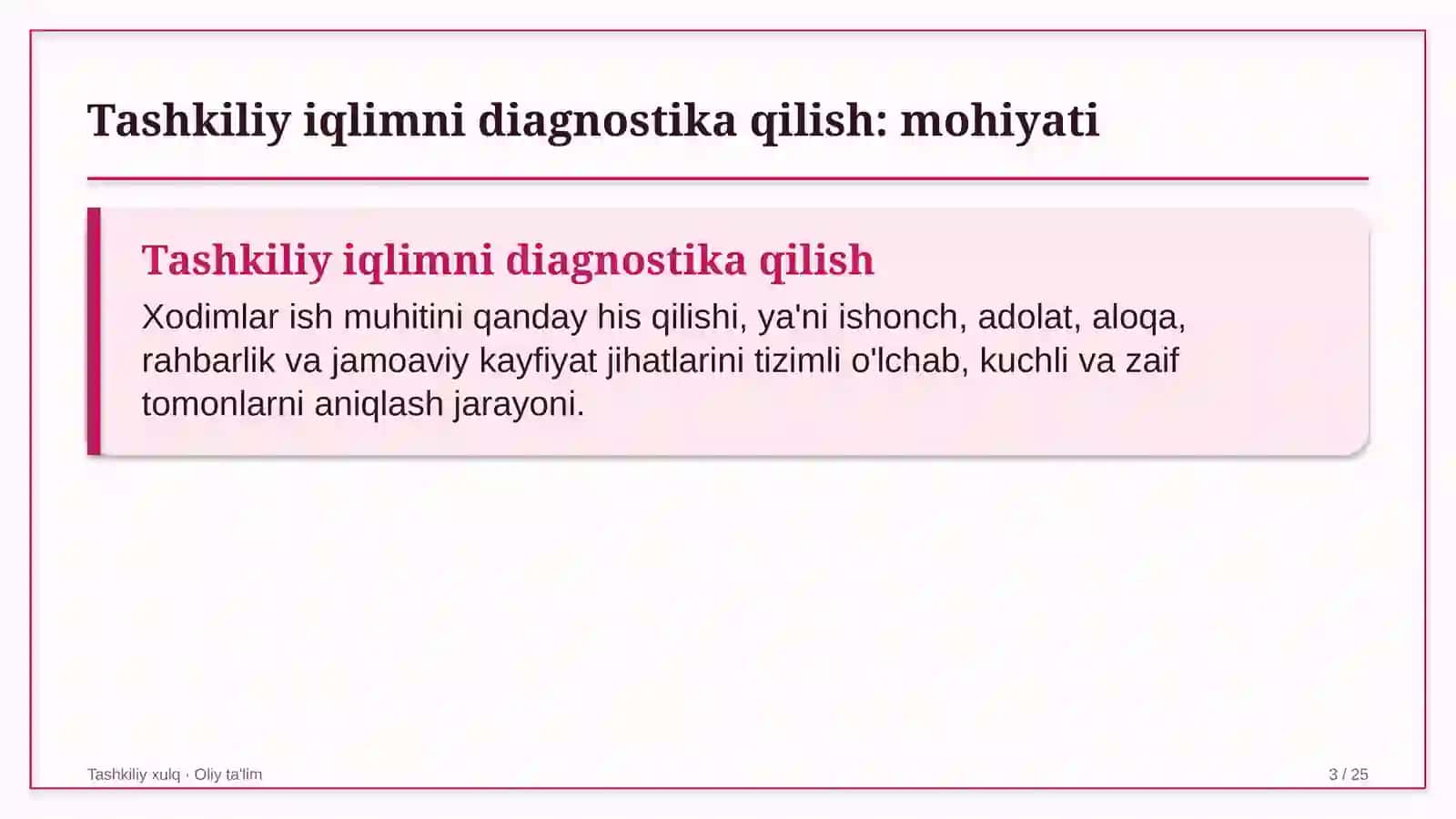 mehribonlik uylarida tashkiliy iqlimni diagnostika qilish 4150 3