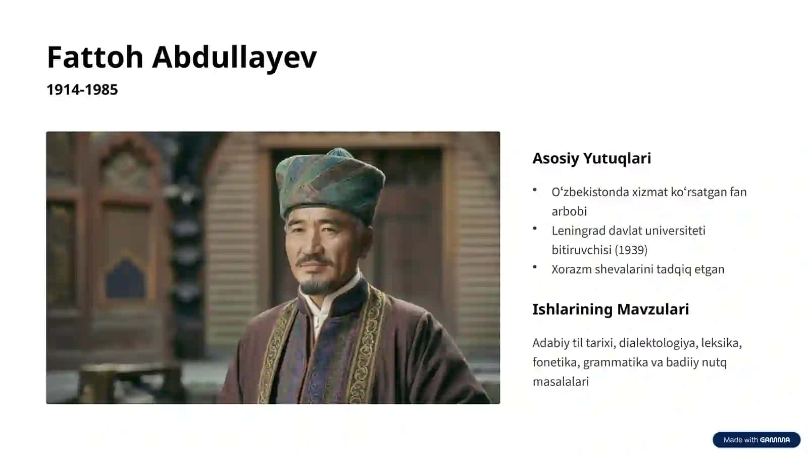 Oʻzbek Tilshunosligining Buyuk Allomalari 3