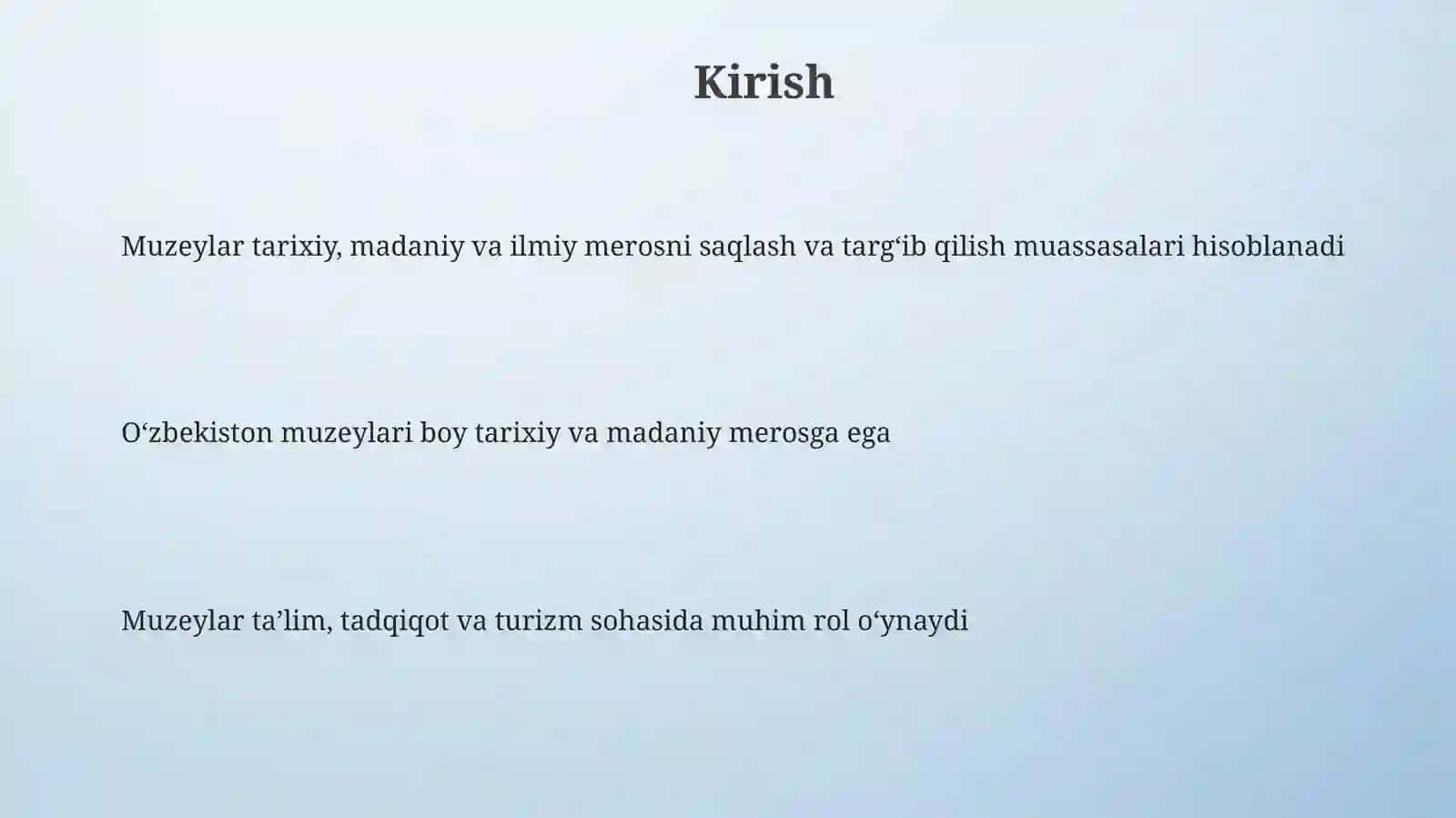 O‘zbekiston muzeylari 3