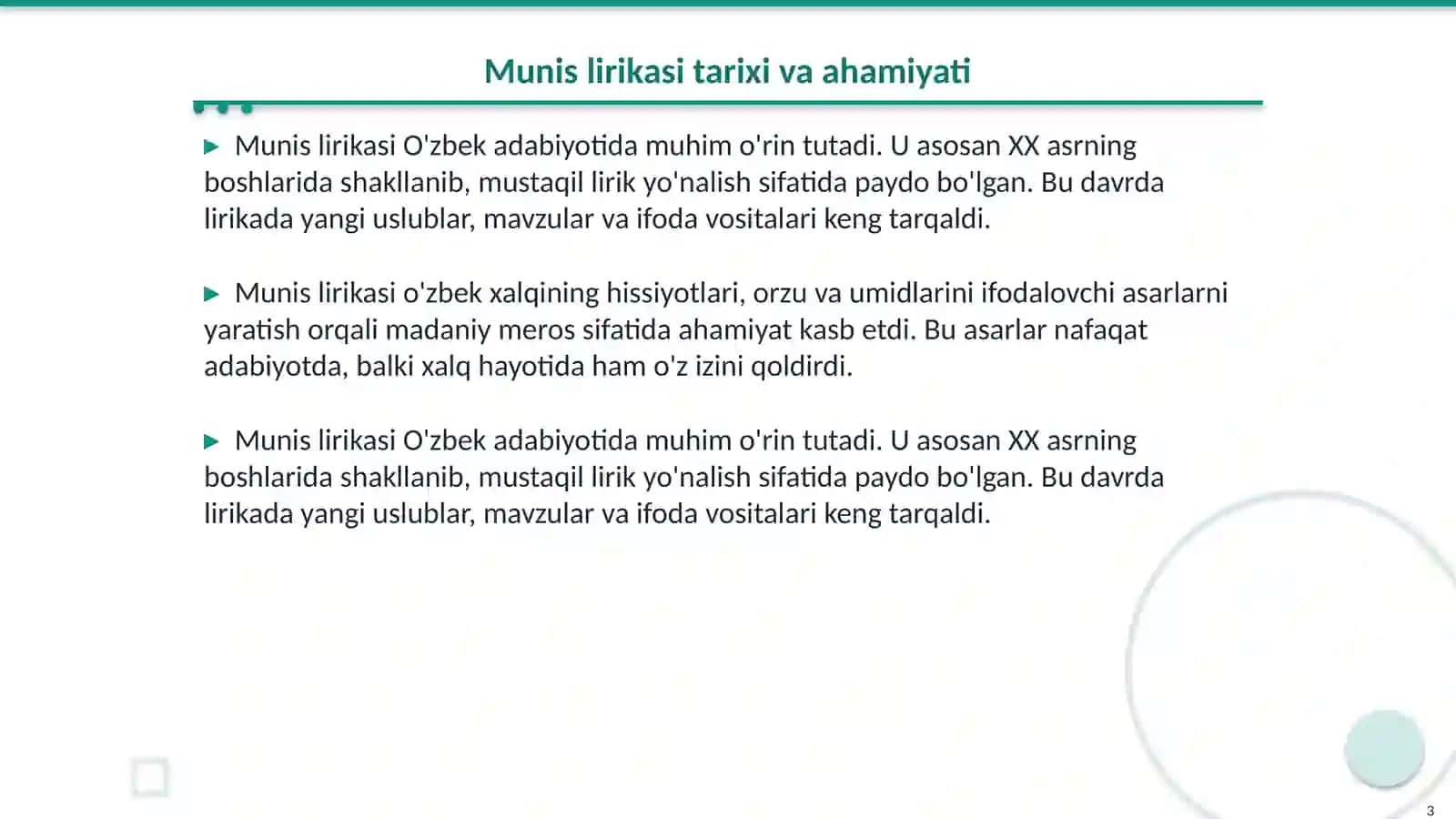 Munis lirikasi 3