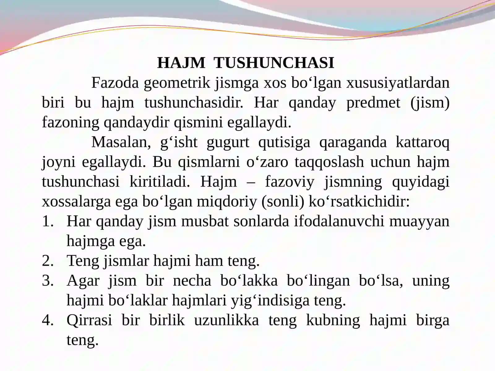 PRIZMANING HAJMI 3