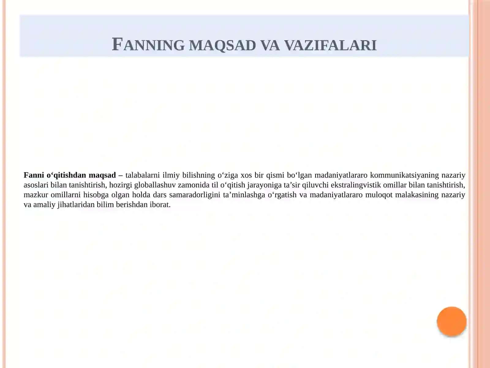 Madaniyatlararo kommunikatsiya 3