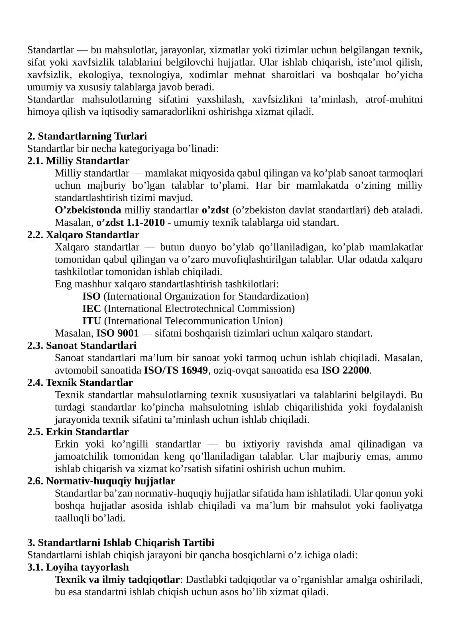 Standartlar 3
