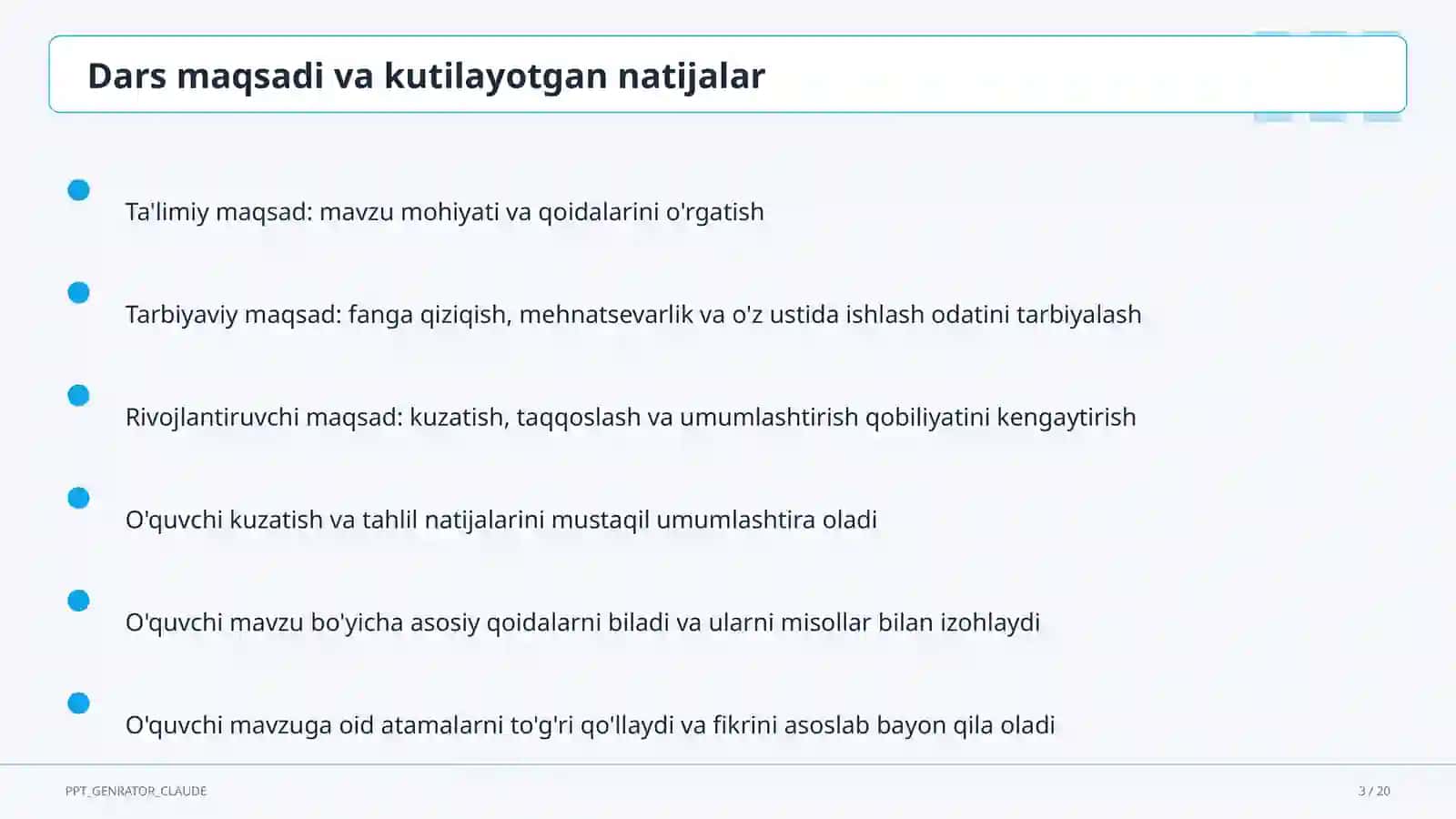 Matematika (1–4) — metodik birlashma uchun 3