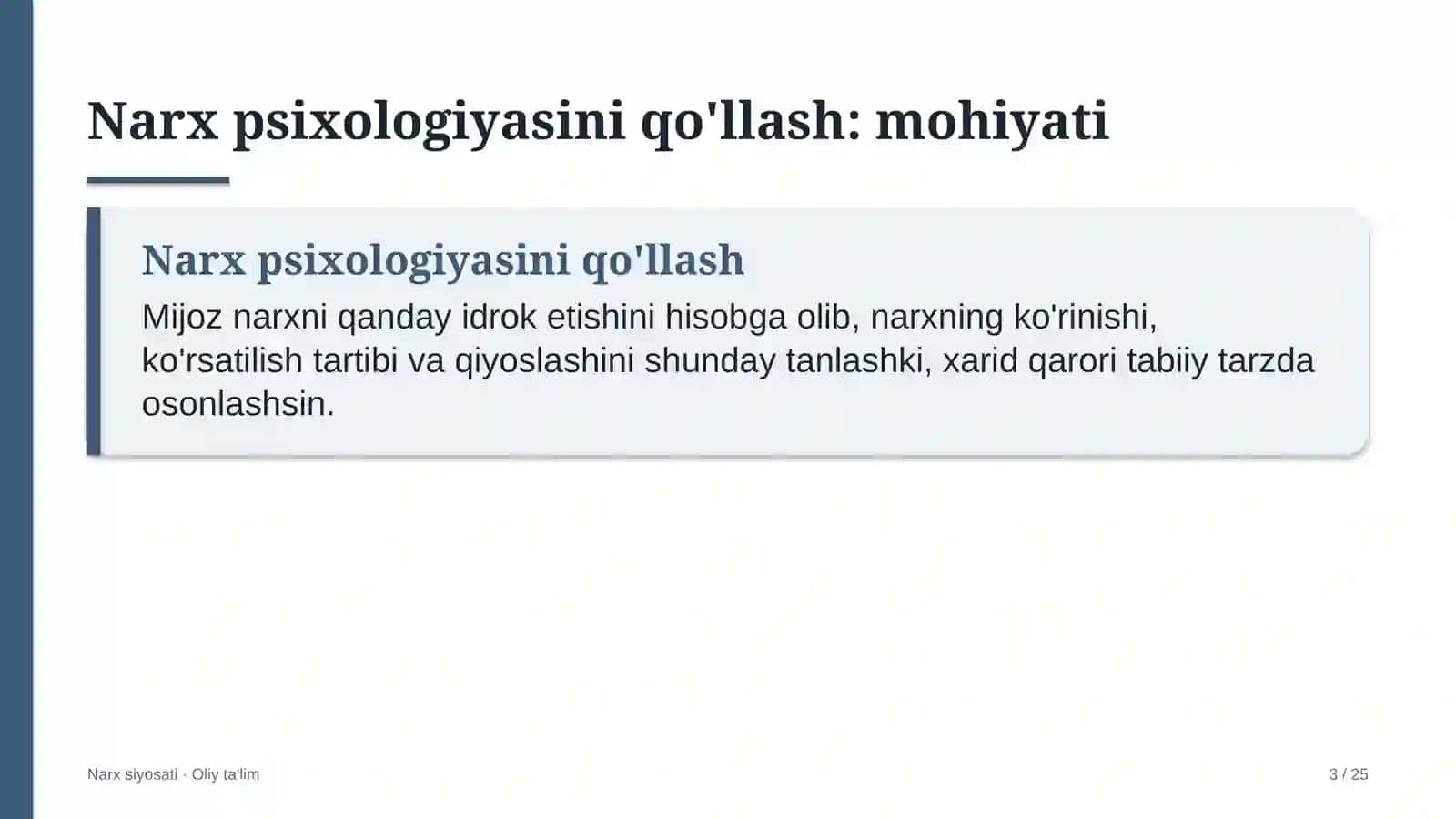 Ehtiyot qismlar do'konlarida narx psixologiyasini qo'llash 3