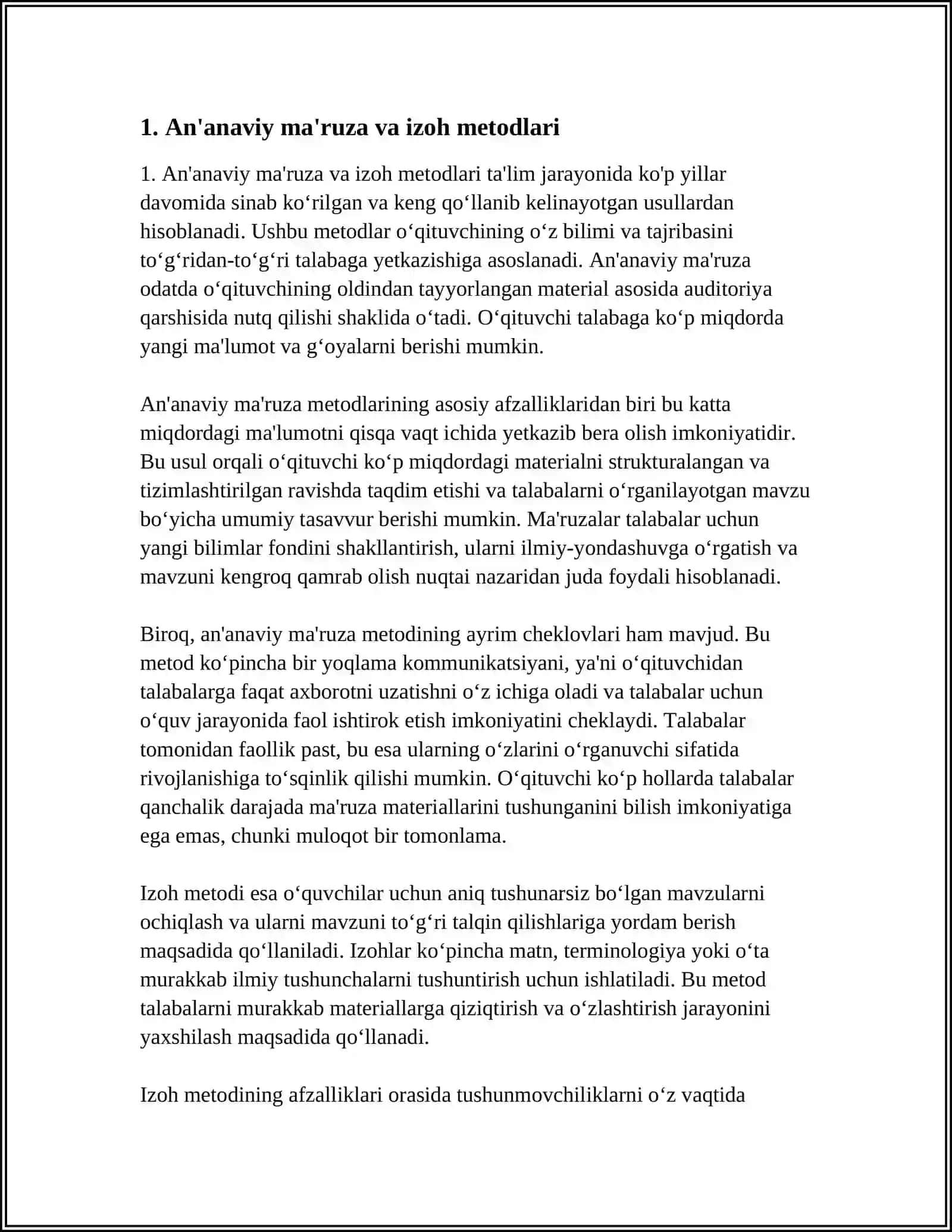 TALIM METODLARI VA VOSITALARI 3