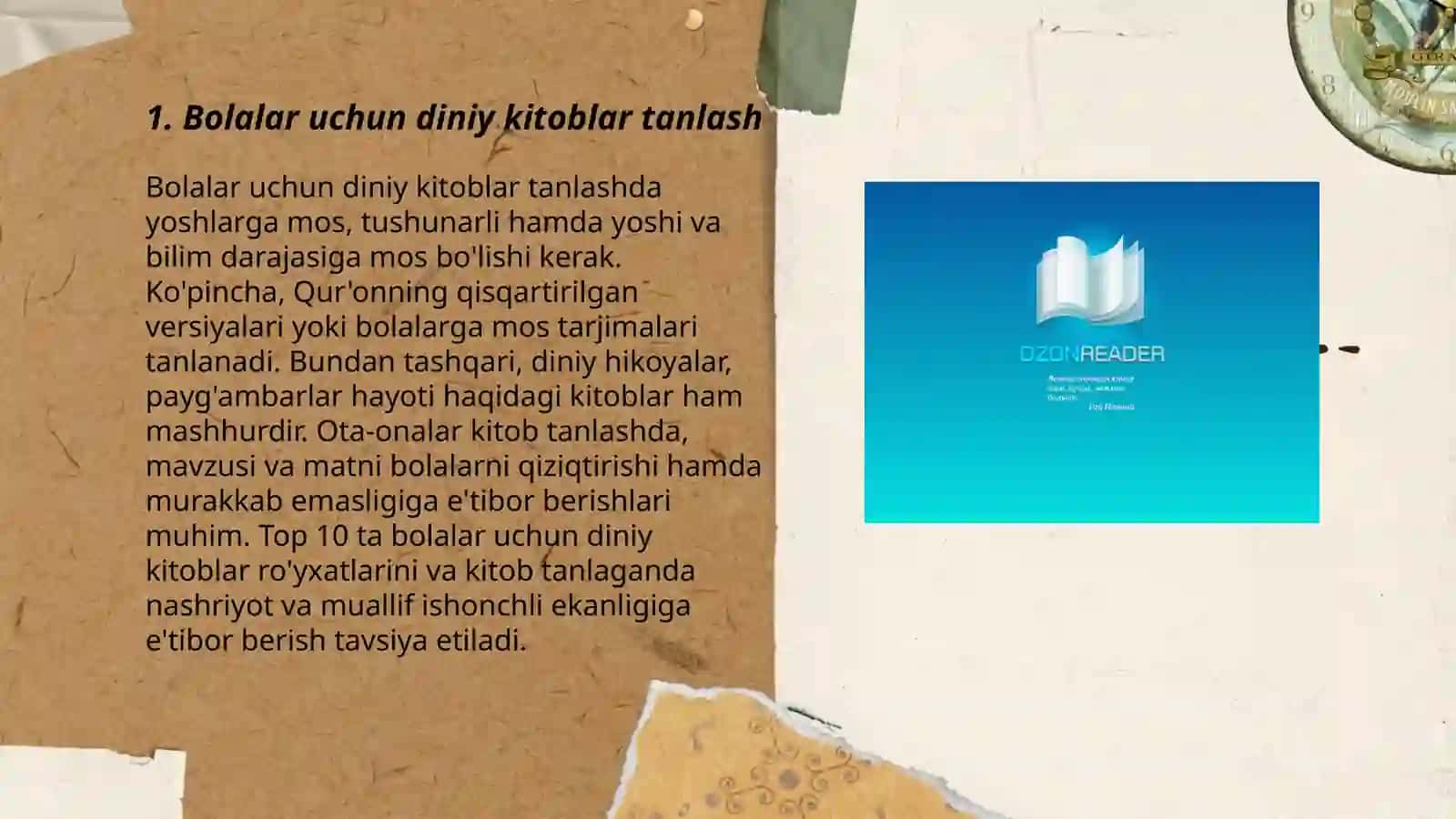 Bolalar kitobxonligi asoslari. Hadislar pandnomachilik sarchashmasi 3