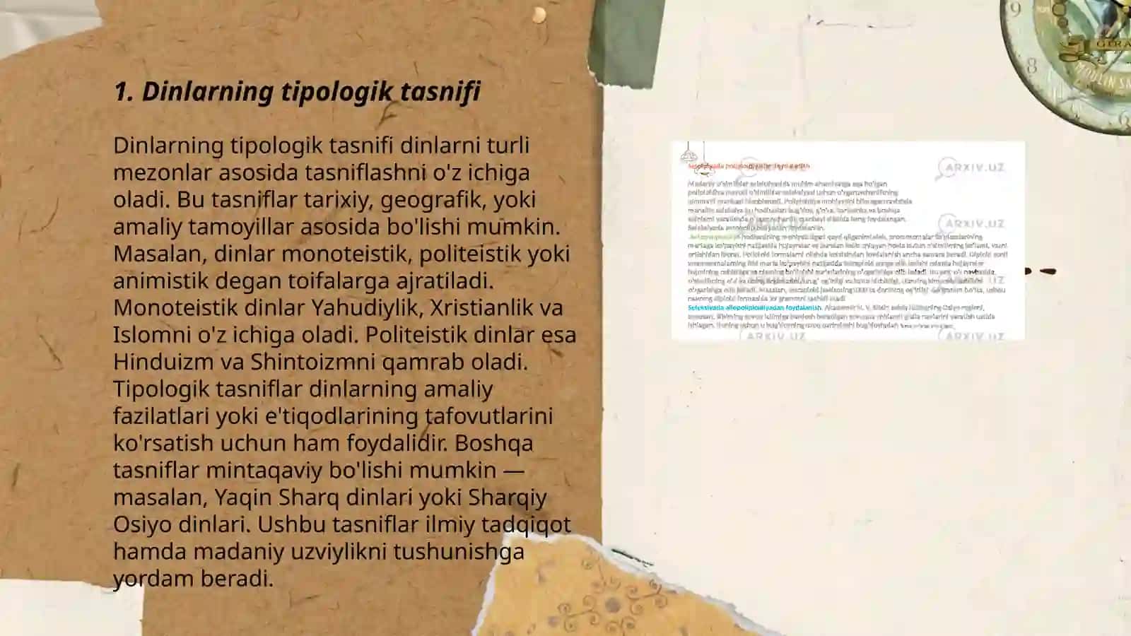 Dinlarni tadqiq etish metadalogiyasi tipologik,tarkibiy,funksiyanal genetik tahlil 3