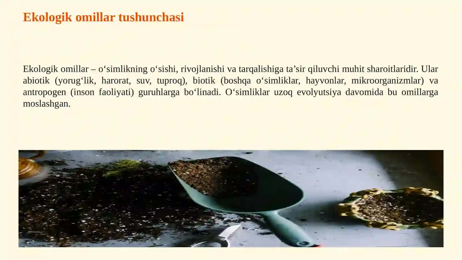 O‘SIMLIKLARNING EKOLOGIK OMILLARGA MOSLANISHI 3