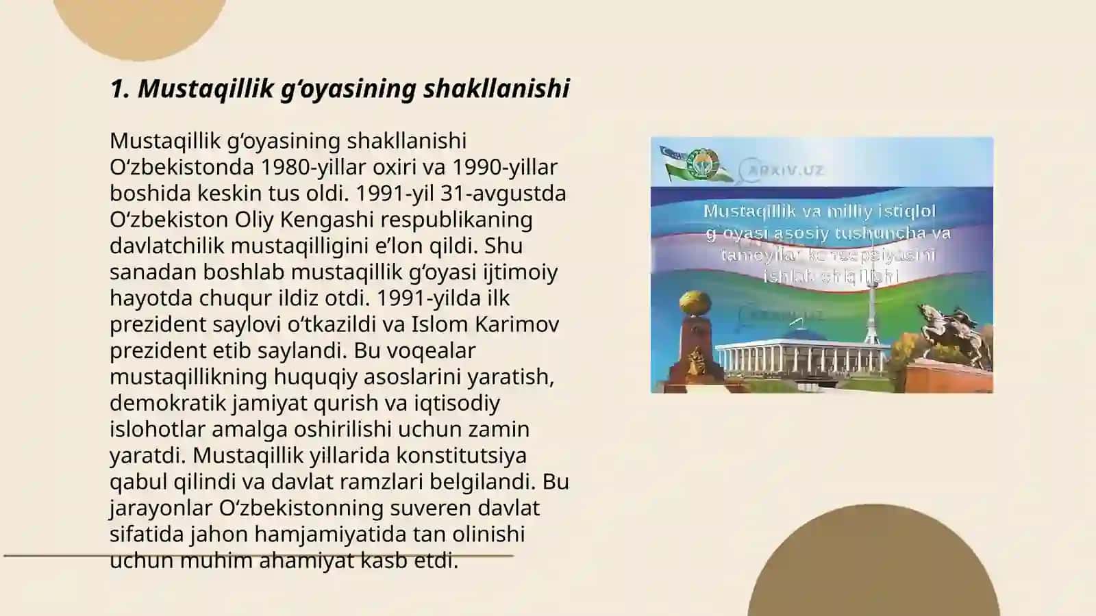 O‘zbekistonda mustaqillik g‘oyalarining tarixiy asoslari 3
