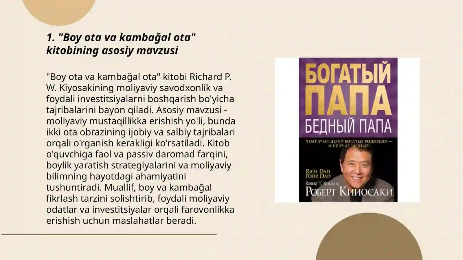 Boy ota va kambağal ota kitobi 3