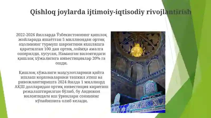 Oʻzbekistonda ijtimoiy sohadagi oʻzgarishlar 3