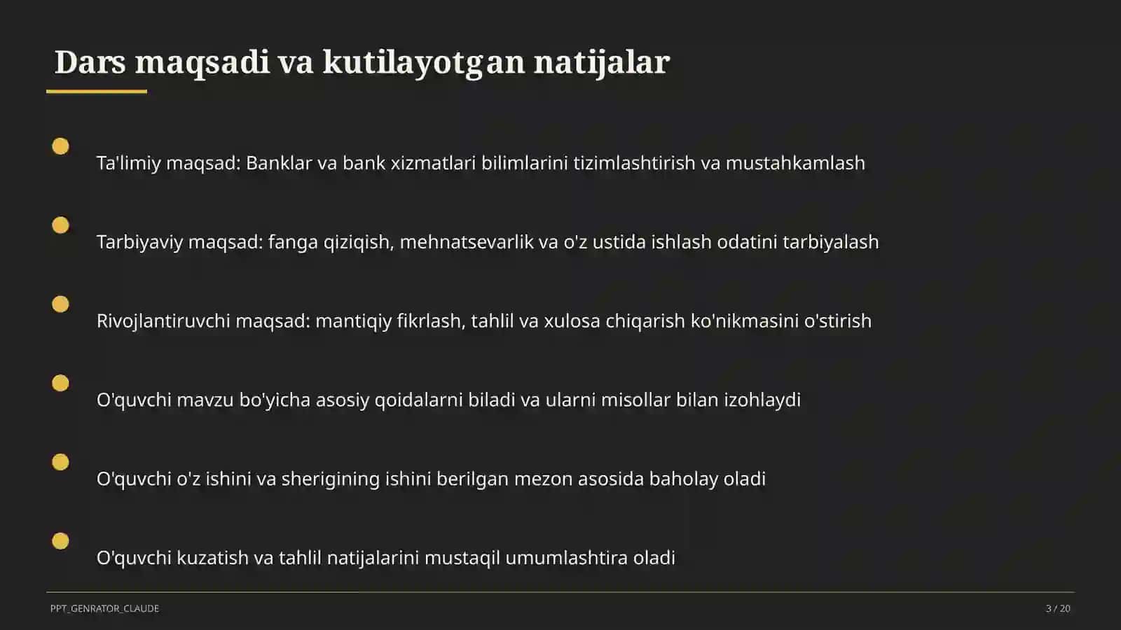 Banklar va bank xizmatlari (10-sinf) 3
