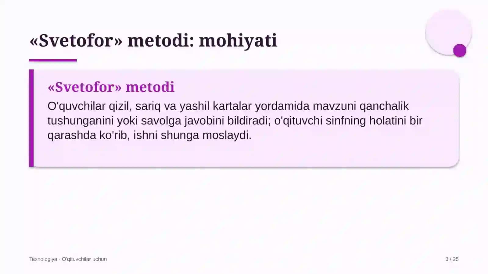 texnologiya darslarida svetofor metodidan foydalanish 5790 3