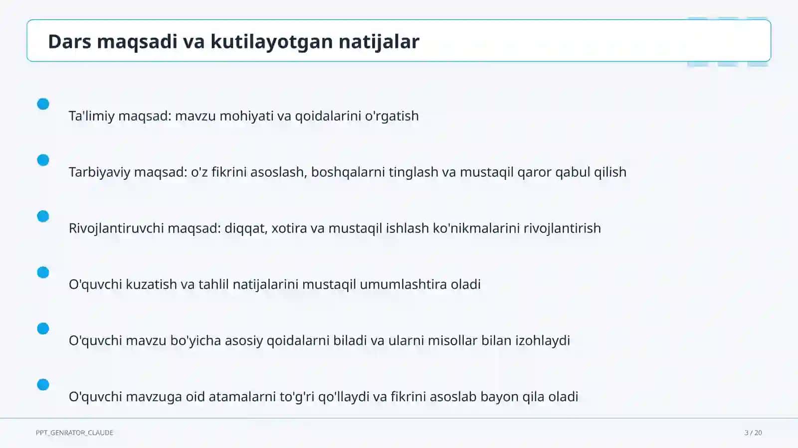 XX asrda O'zbekiston madaniyati va fani (10-sinf) 3
