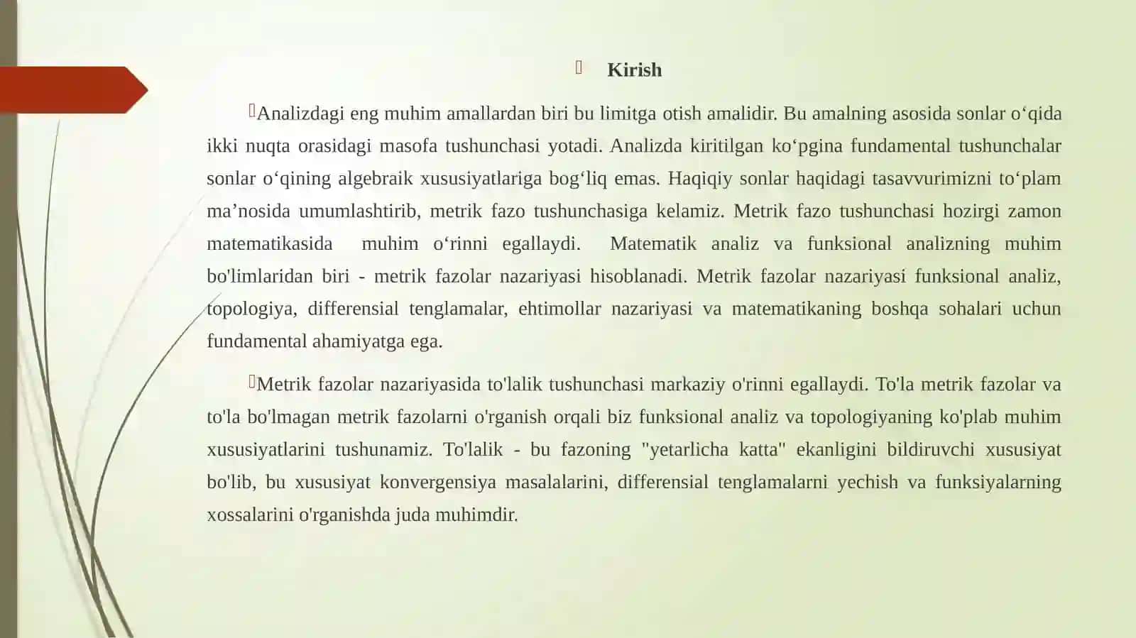 To’lametrikfazolar.Asosiyto’lametrikfazolar.To’labo’lmaganmetrikfazolar 3