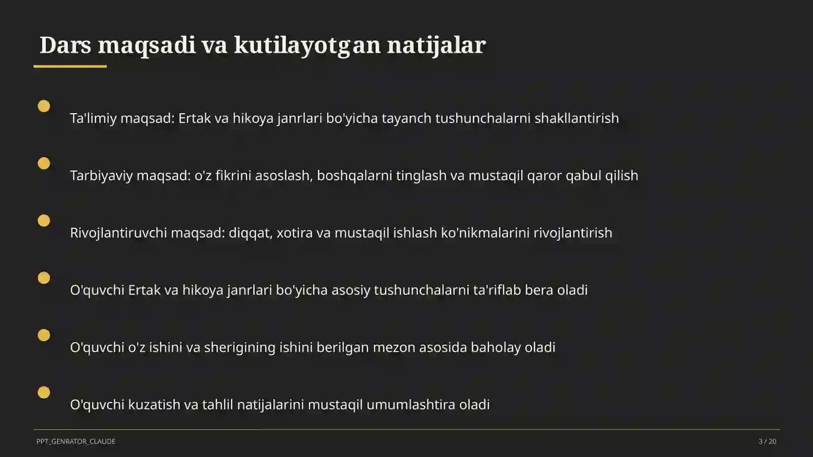 Ertak va hikoya janrlari (4-sinf) 3