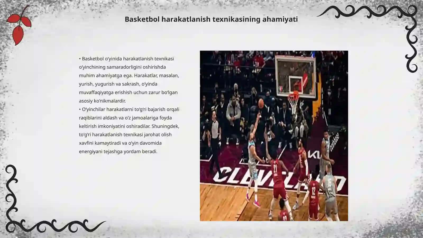 Basketbol harakatlanish texnikasi 3
