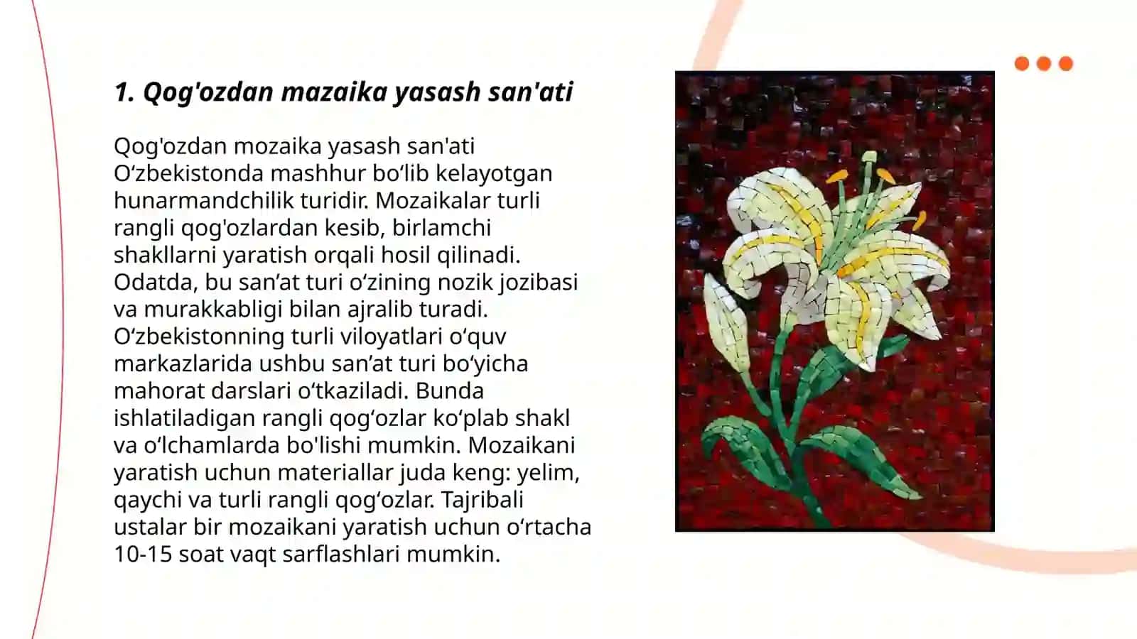 Mozaika yasash san'ati 3