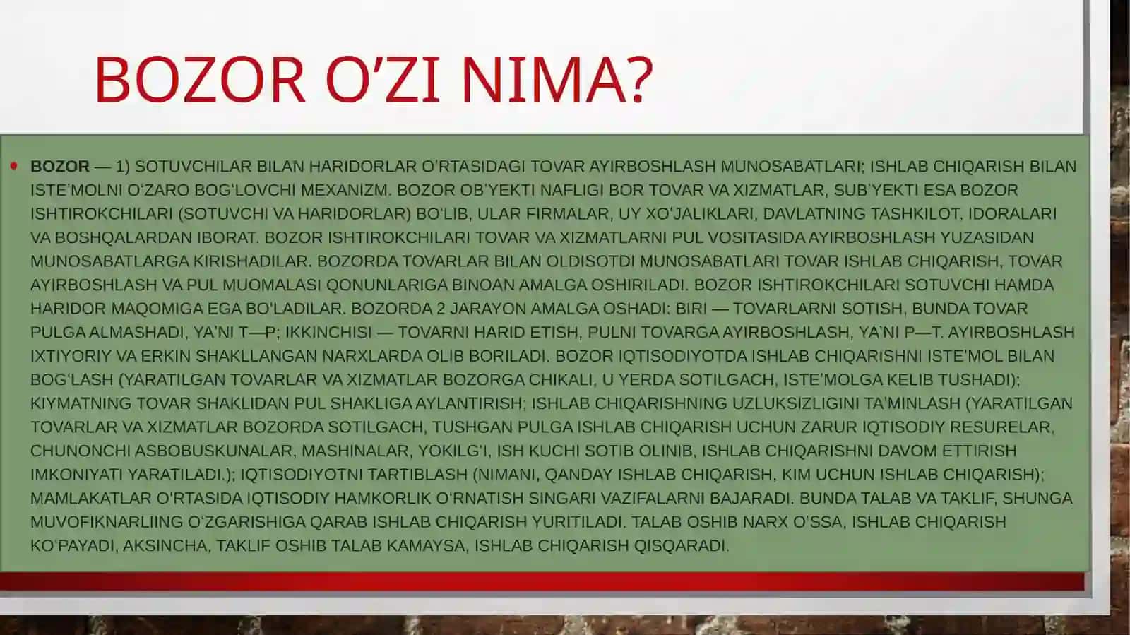 BOZOR KON’YUKTURASI 3