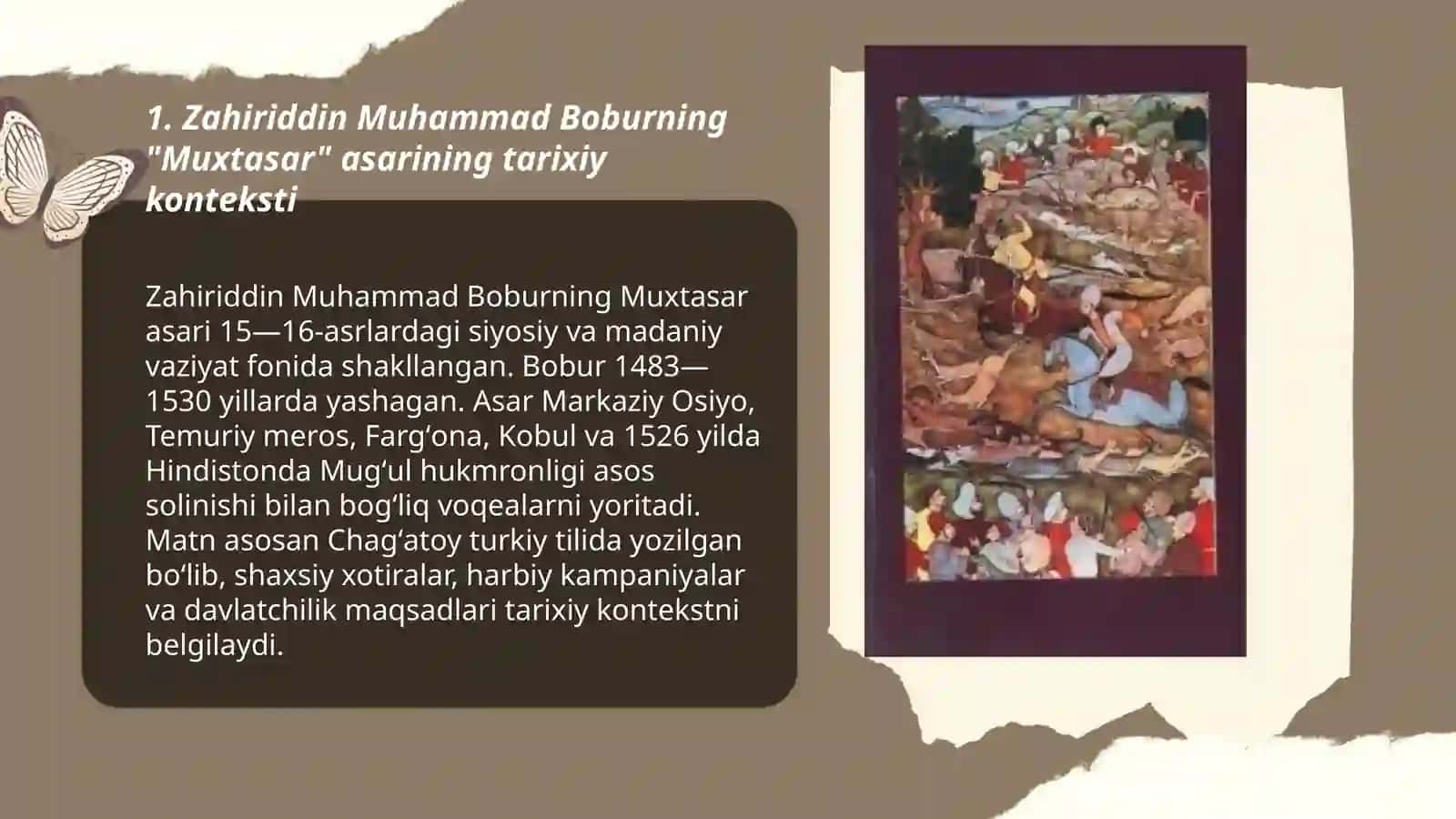 Zahiriddin Muhammad Boburning "Muxtasar" asari 3