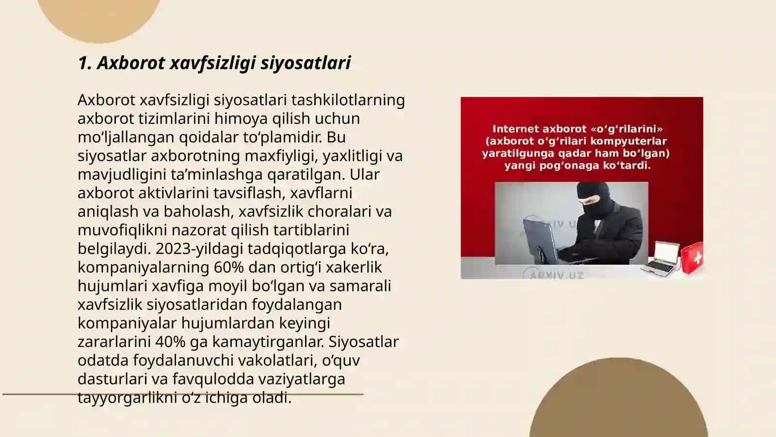 Axborot Xavfsizligi va Kibernetika 3