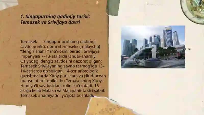 SINGAPUR davlati tarixi haqida 3