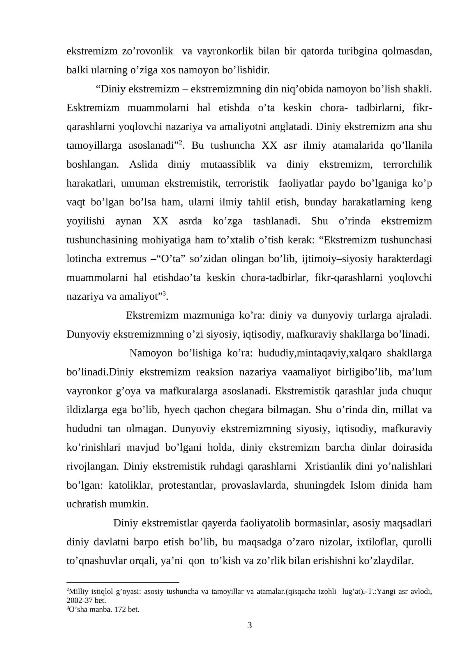 Diniy xarakatlarning ko`payish sabablari 3