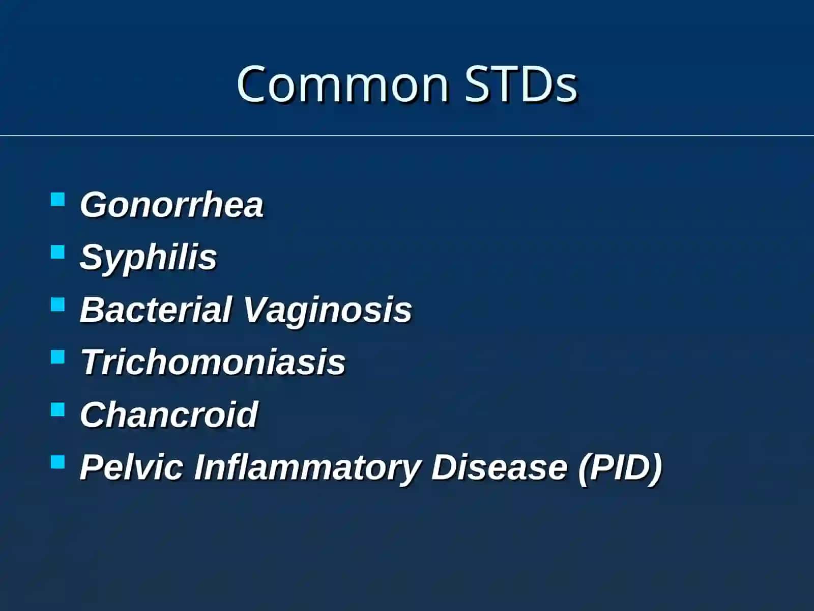 Sexually Transmitted Diseases (STD) 3