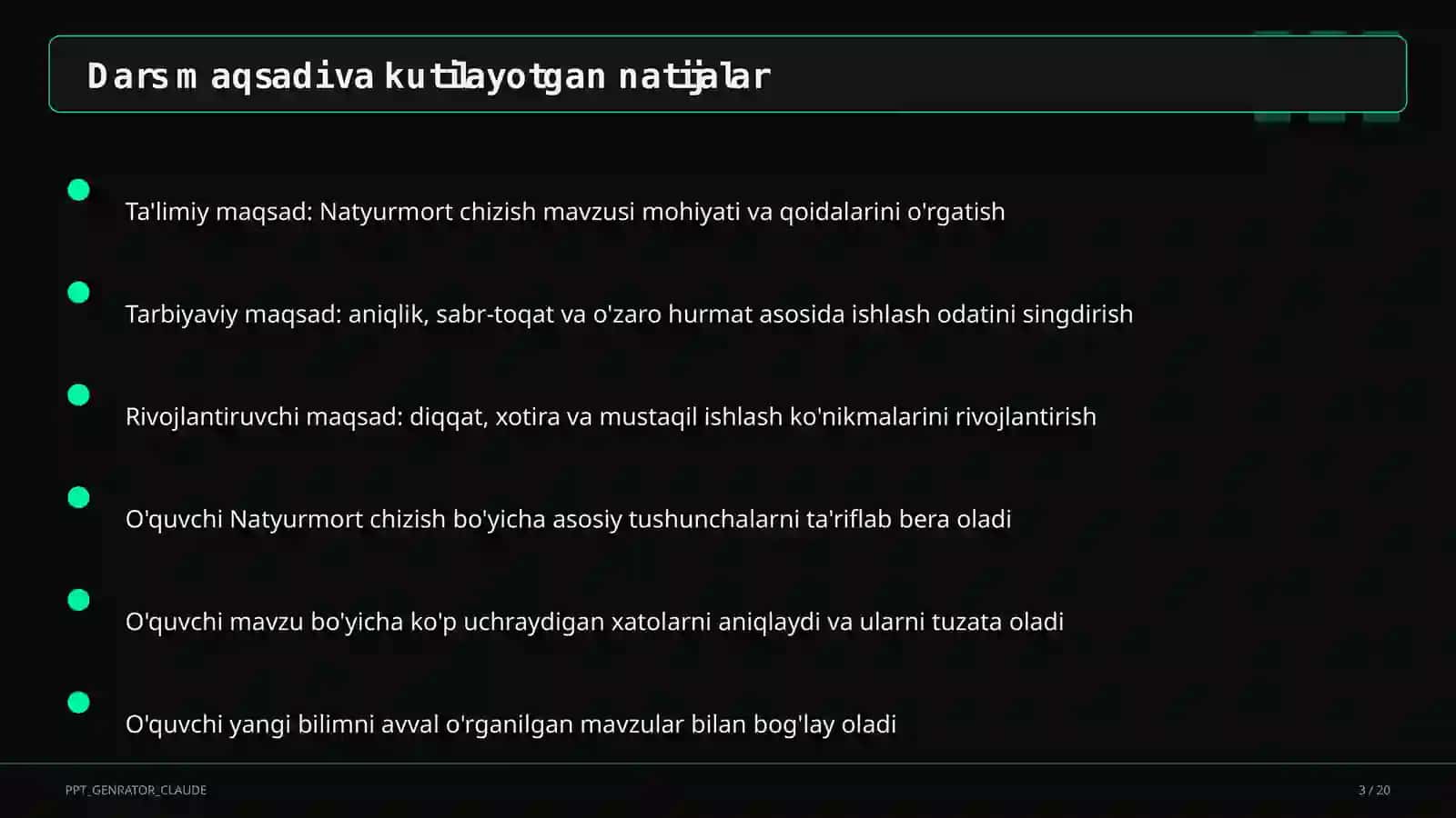 Natyurmort chizish (2-sinf) 3