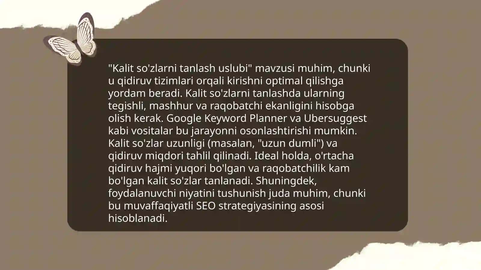 Keys-stadi uslubi 3