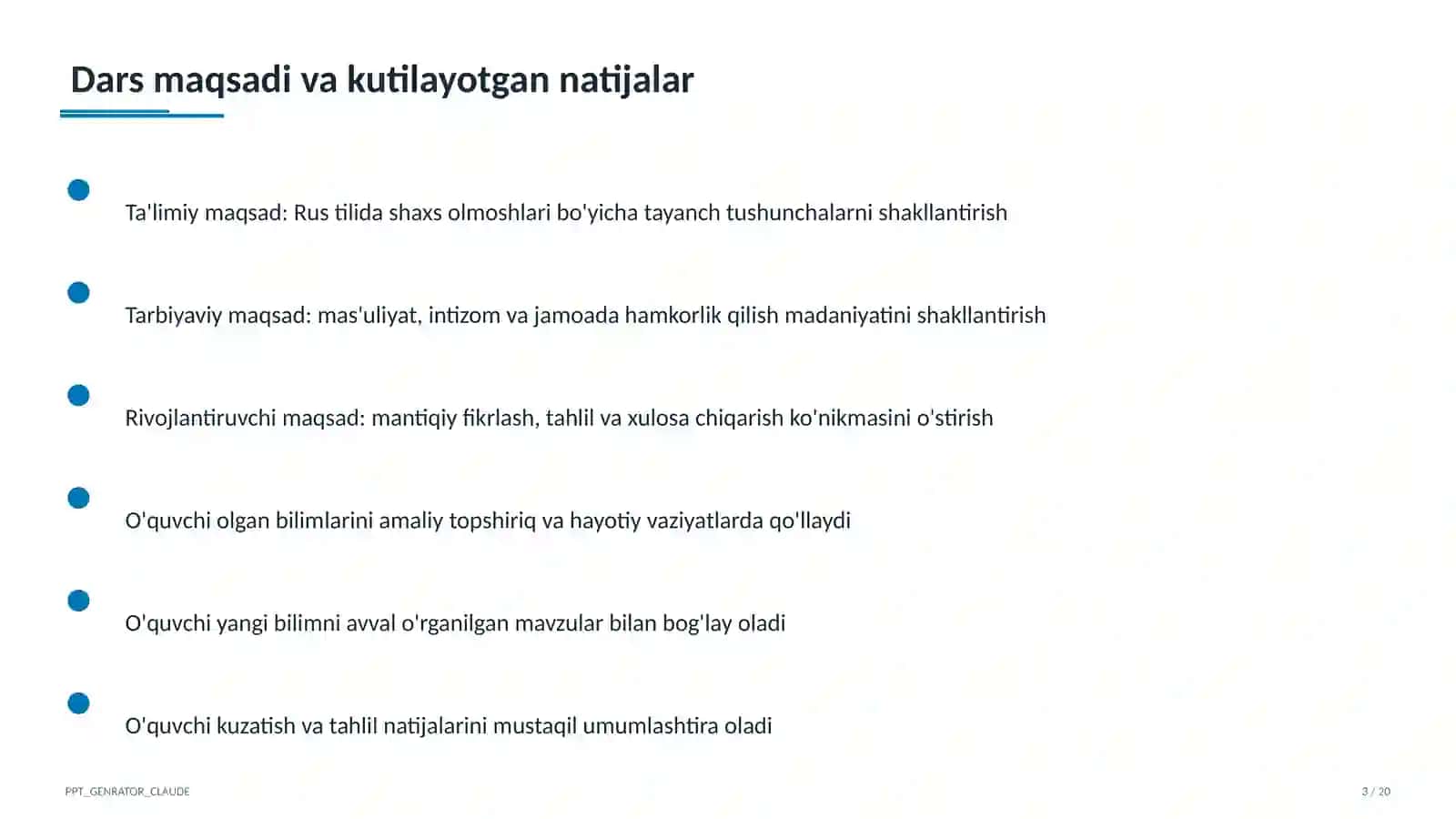Rus tilida shaxs olmoshlari (5-sinf) 3