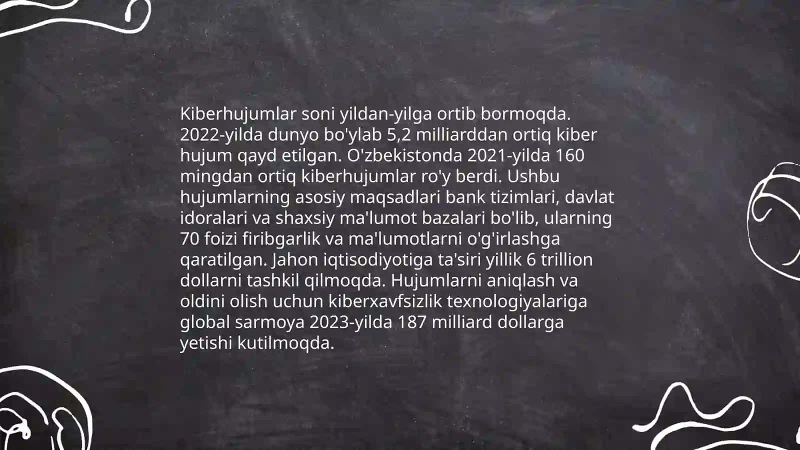 Axborot xavfsizligining taxdidlari 3