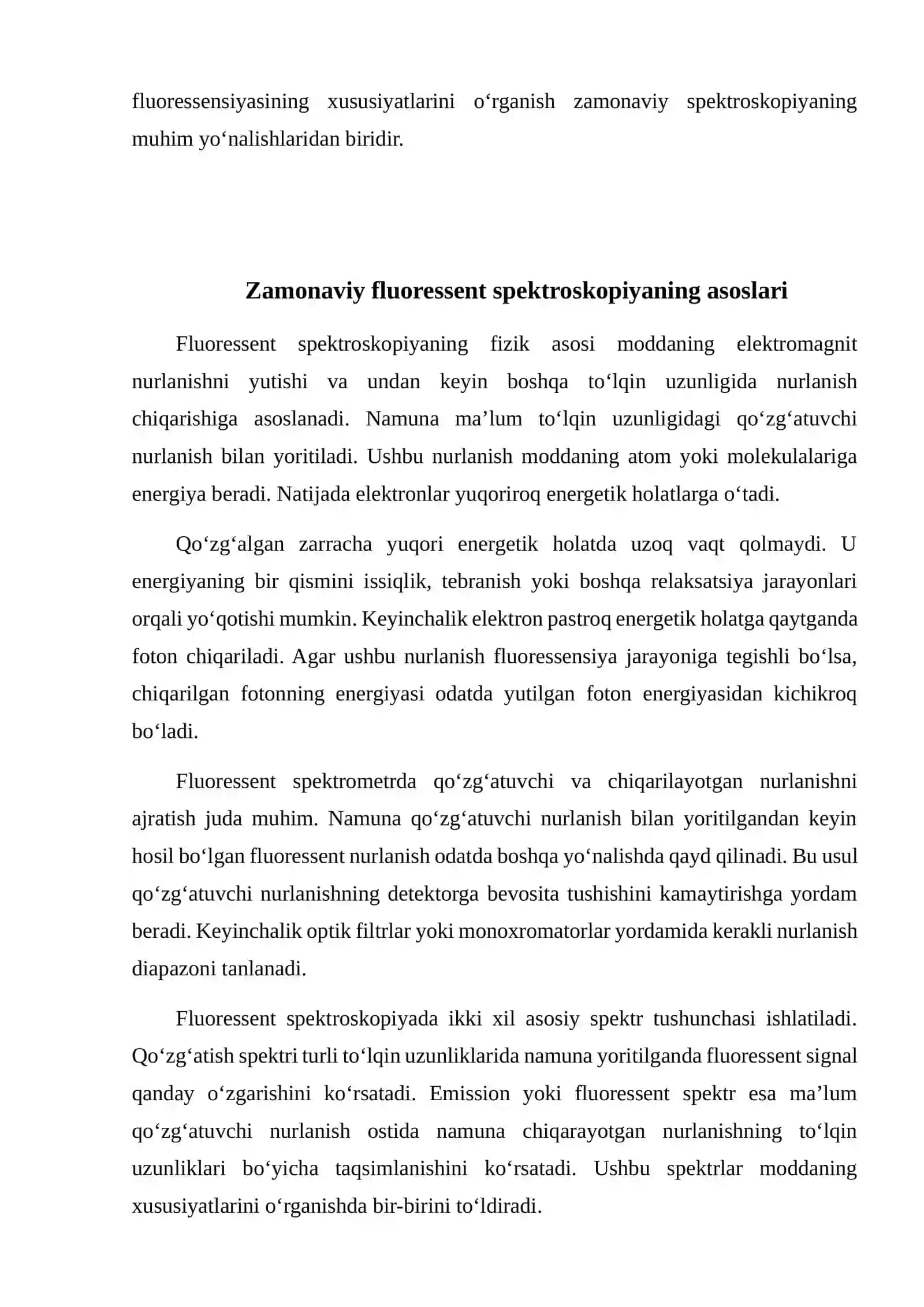 Zamonaviy fluoressent spektroskopiya asoslari 3