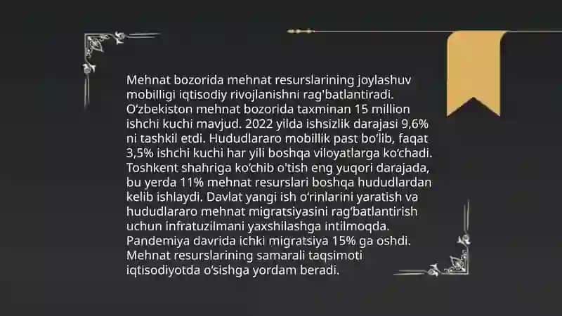 Mehnat bozorida mehnat resurslarining mobilligi va taqsimoti 3