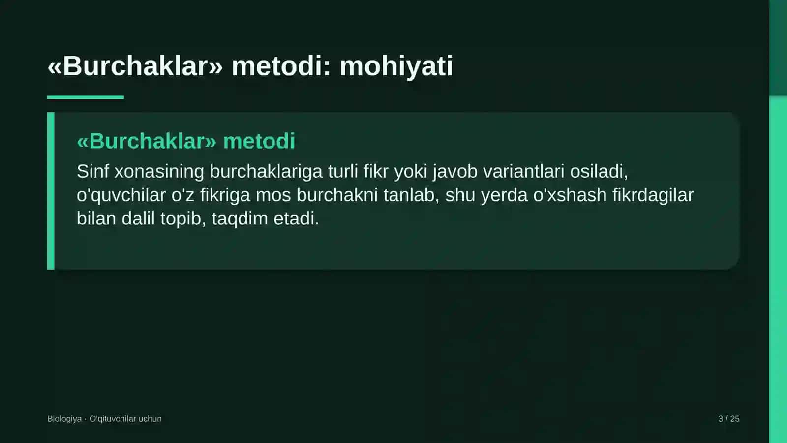 biologiya darslarida burchaklar metodidan foydalanish 1294 3