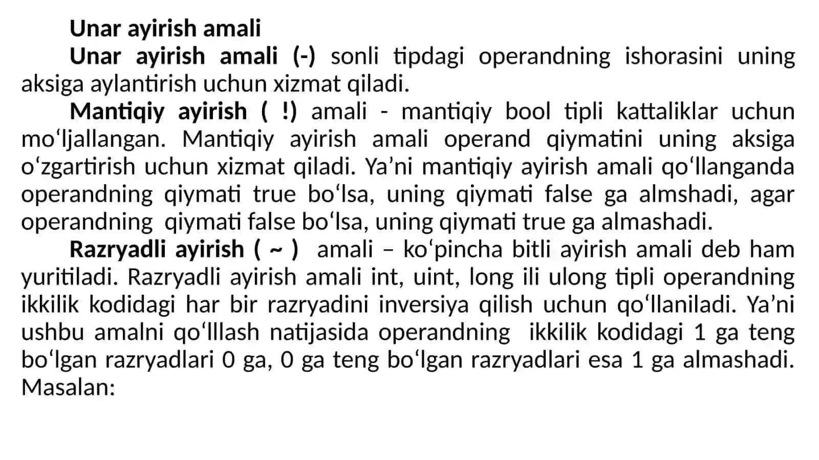 C# TILINING ASOSIY TUSHUNCHALARI, 3