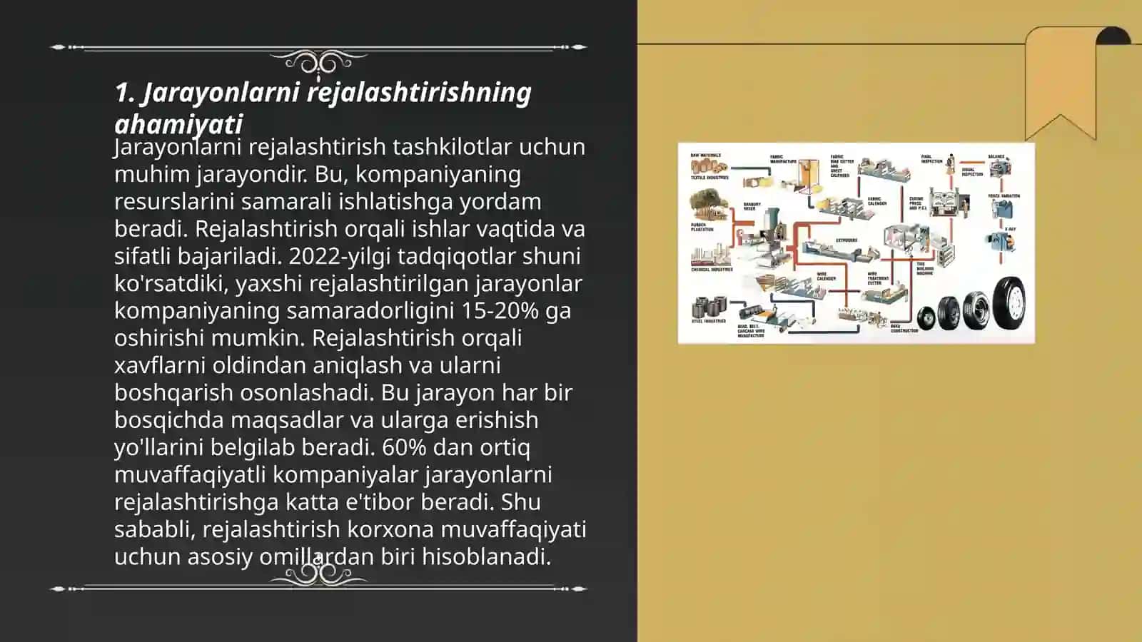 Jarayonlarni rejalashtirish va ularning turlari 3