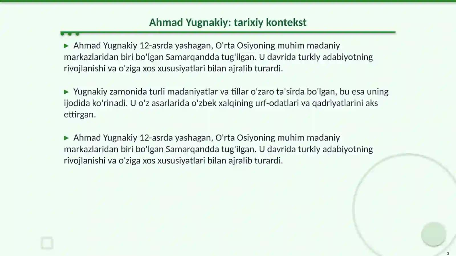 Ahmad Yugnakiy hayoti va ijodi manbalari 3
