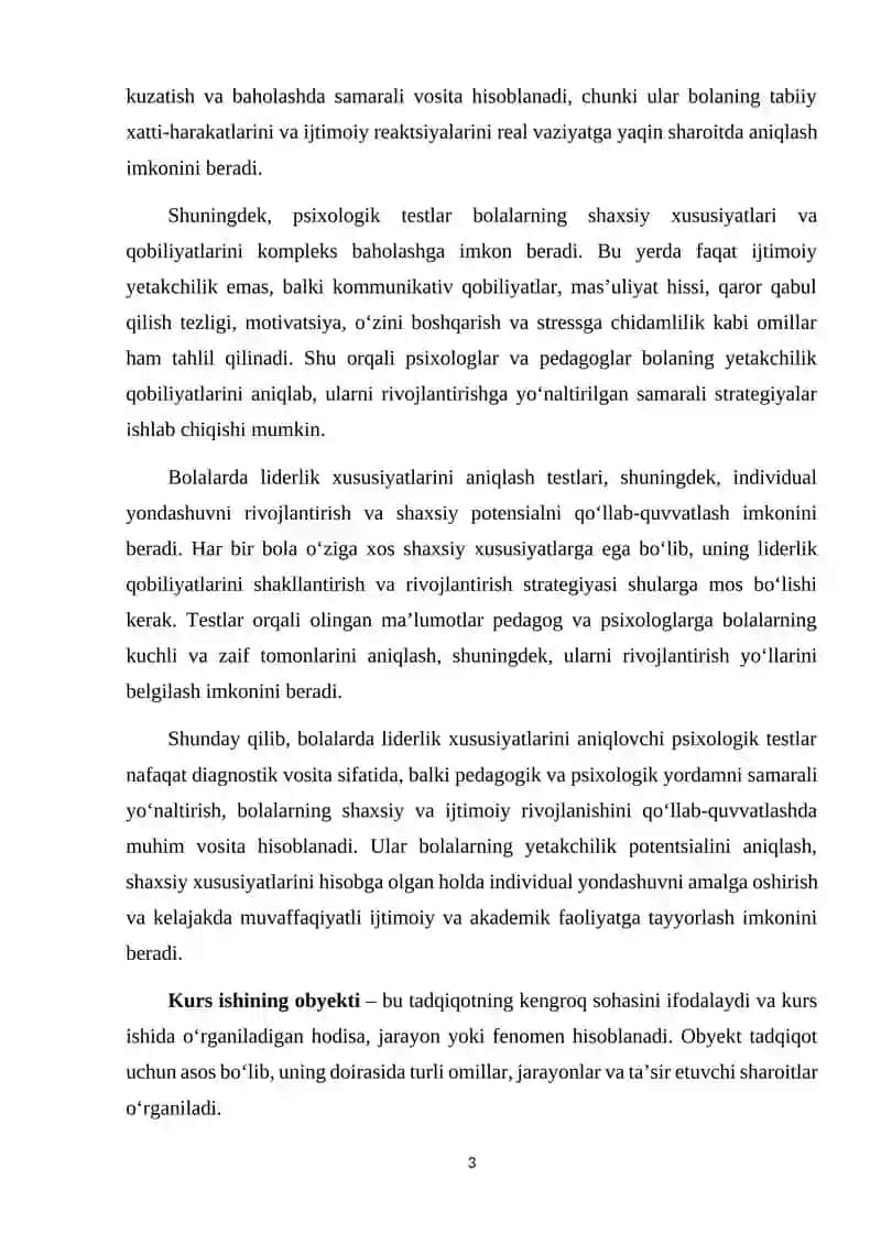 Bolalarda liderlik xususiyatlarini aniqlovchi psixologik testlar 3