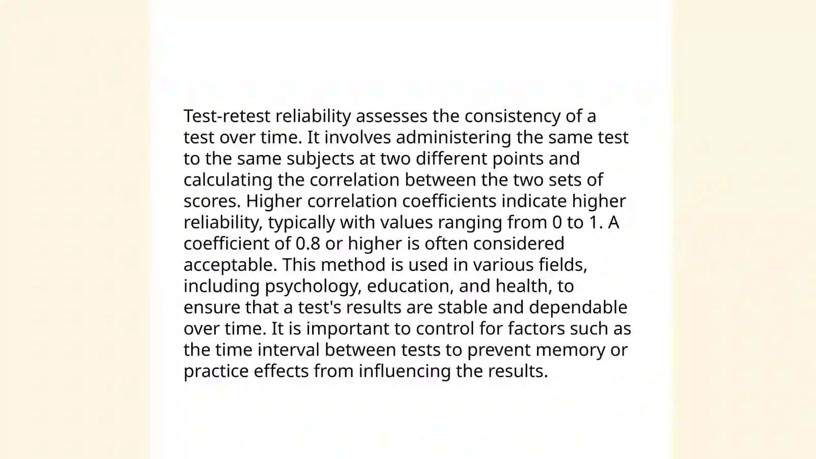 Test Reliability 3