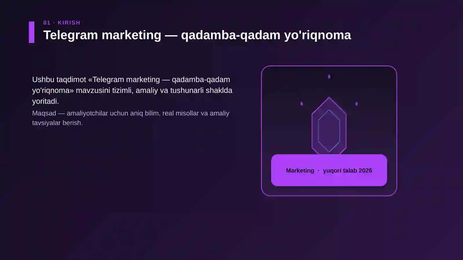 Telegram marketing — qadamba-qadam yo'riqnoma 3