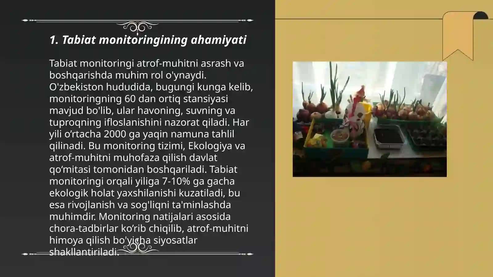 Tabiat monitoringini tashkil qilish 3
