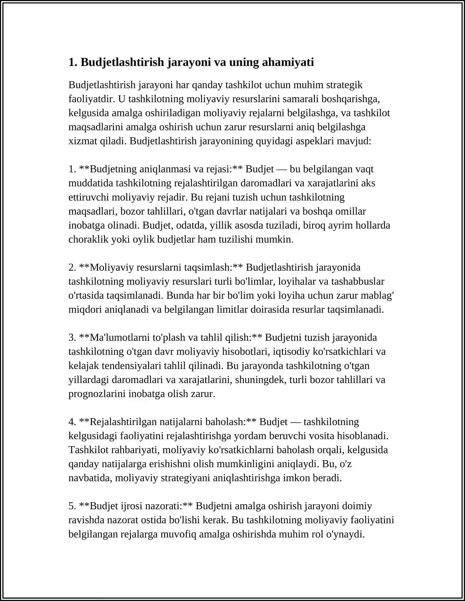 KORXONALARDA BUDJETLASHTIRISH VA XARAJATLARNI HISOBGA OLISH TARTIBI 3