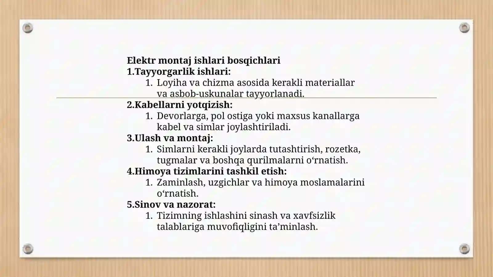 Elektrmontajishlari 3