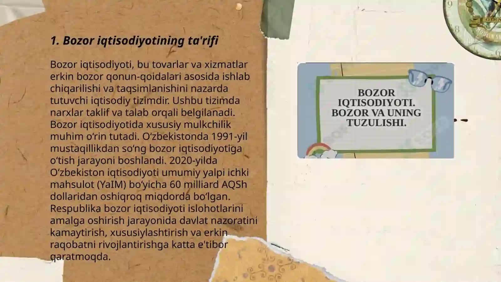 Bozor iqtisodiyotini mazmuni va amal qilish mehanizmi 3