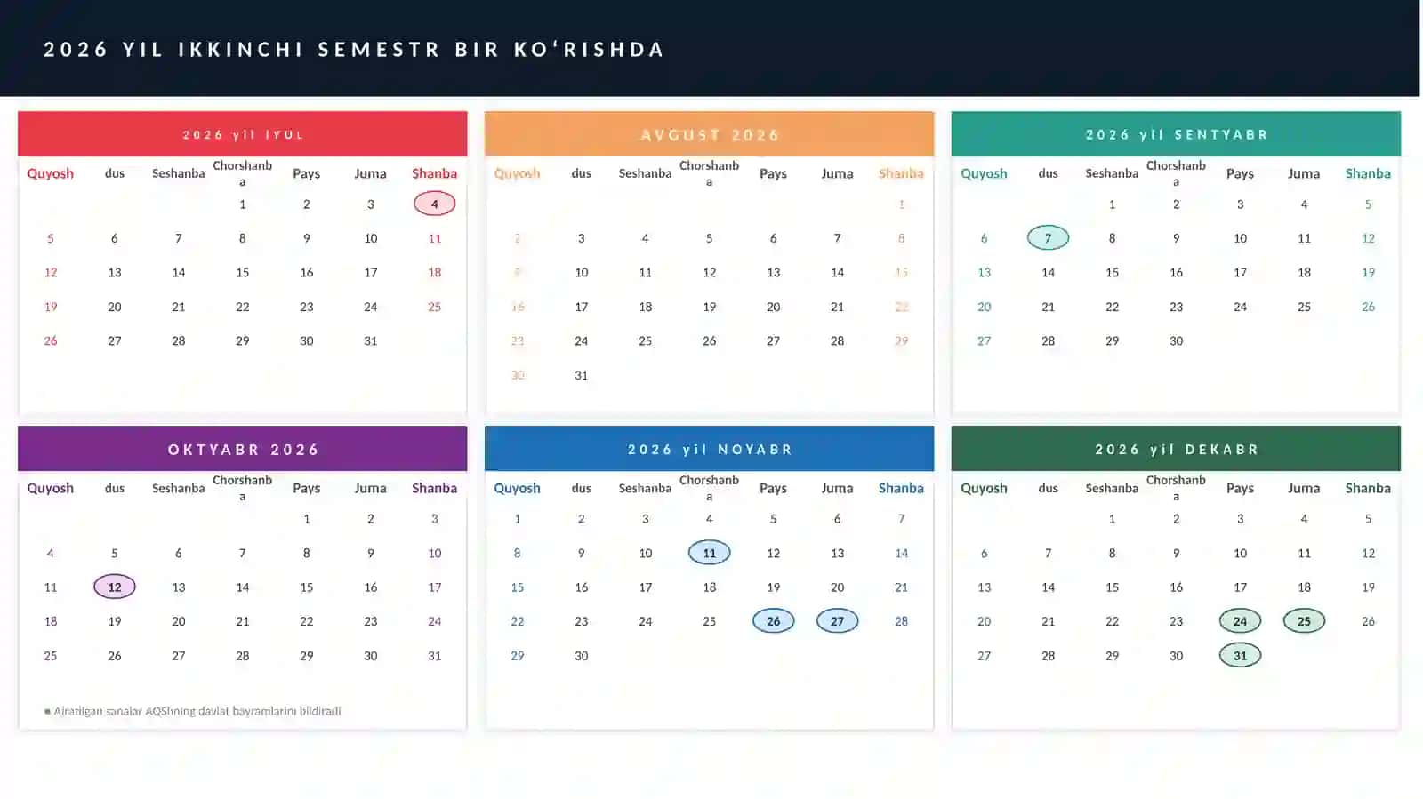 2026-Yil 2-Semestr O'quv Taqvimi va Rejalashtirish Taqdimoti (15 Slayd) 3