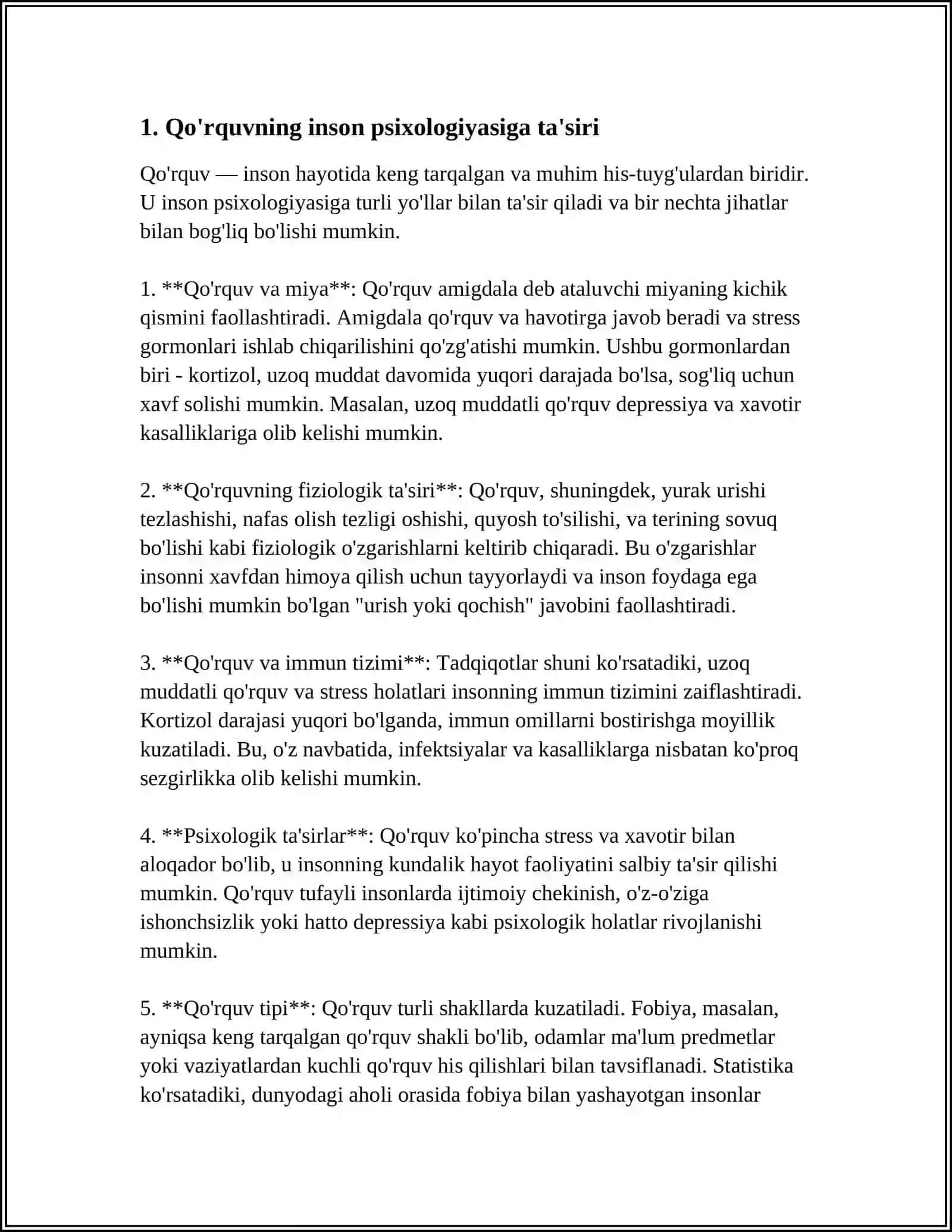 QO'RQUV VA FOBIYALARNING INSON HAYOTIGA TA'SIRI 3